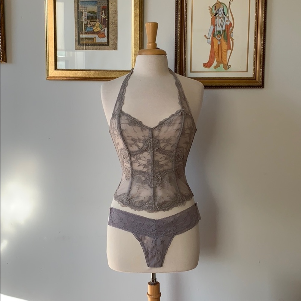 Victoria’s Secret lavender-grey bodice